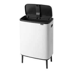 Biely dotykový oceľový odpadkový kôš 60 l Bo Touch Bin Hi – Brabantia