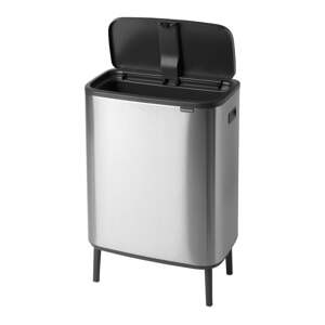 Dotykový oceľový odpadkový kôš v matne striebornej farbe 60 l Bo Touch Bin Hi – Brabantia
