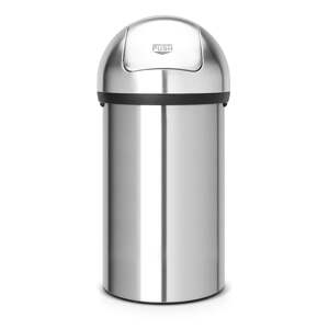 Oceľový odpadkový kôš v matne striebornej farbe 60 l Push Bin – Brabantia