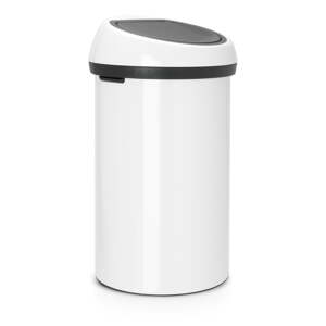 Biely dotykový oceľový odpadkový kôš 60 l Touch Bin – Brabantia