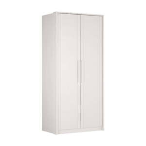 Biela šatníková skriňa z bukového dreva 105x220 cm Timo – Olivia Living