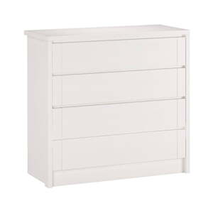 Biela nízka komoda z bukového dreva 105x96 cm Timo – Olivia Living
