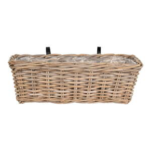 Závesný a nástenný  kvetináč z prútia 60 cm Batu – House Nordic