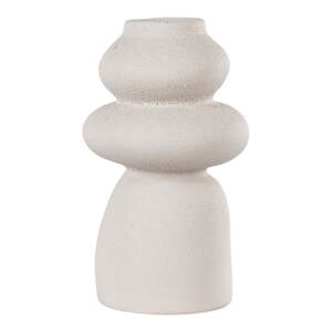 Krémová váza z kameniny (výška 26,5 cm) – House Nordic