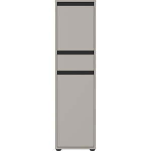 Sivá vysoká/úzka kúpeľňová skrinka 33x121 cm Lemont – Germania