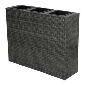 Tmavosivý záhradný kvetináč ADDU Room Divider
