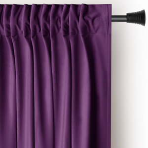Fialový zamatový dimout záves 140x245 cm Pleat – Restilo