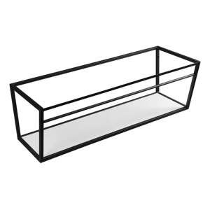 Biely/čierny oceľový závesný podstavec pod umývadlo 120x40 cm Ska – Sapho