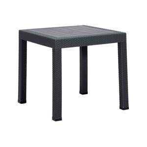 Plastový záhradný jedálenský stôl 80x80 cm Rattan – Floriane Garden