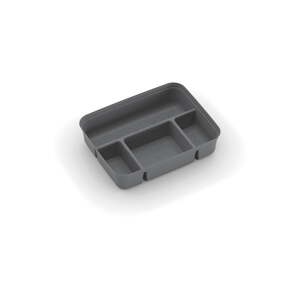 Sivý plastový rozdeľovač do úložného boxu 31,5x24x7,5 cm K Latch Box – KIS