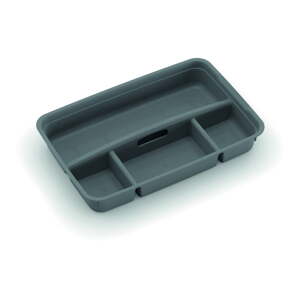 Sivý plastový rozdeľovač do úložného boxu 54,5x36x8,5 cm K Latch Box – KIS