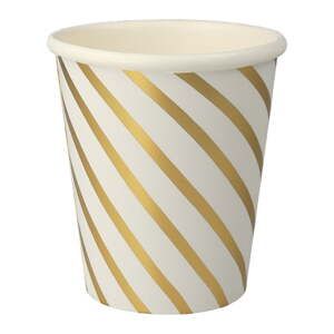 Papierové jednorazové tégliky v súprave 8 ks Gold Swirl – Meri Meri