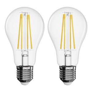 Teplé biele LED žiarovky v súprave 2 ks E27, 6 W – EMOS