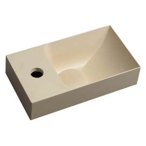 Krémovobiele betónové umývadlo 31x17 cm Piccolino – Sapho