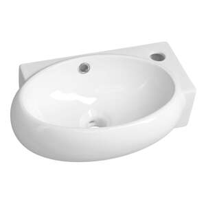 Biele keramické umývadlo 43x28,5 cm Ribera – Sapho