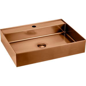 Umývadlo nerezové v medenej farbe 55x42 cm Aurum – Sapho
