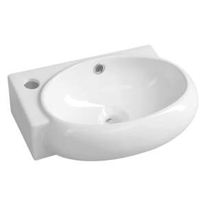 Biele keramické umývadlo 43x28,5 cm Ribera – Sapho