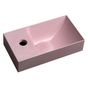 Ružové betónové umývadlo 31x17 cm Piccolino – Sapho