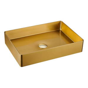 Umývadlo nerezové v zlatej farbe 50x35 cm Aurum – Sapho