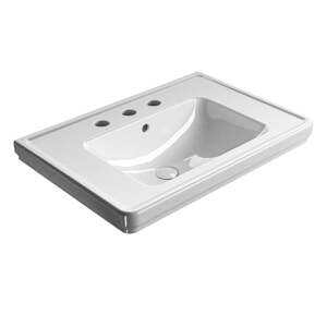 Biele keramické umývadlo 75x50 cm Classic – Sapho