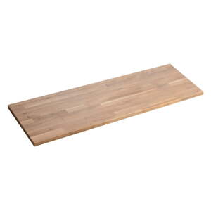 Doska pod umývadlo z dubového dreva v prírodnej farbe 160x36 cm Woody – Sapho