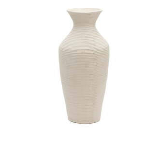Krémová ručne vyrobená vysoká váza (výška 72 cm) Pria – Kave Home
