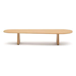 Konferenčný stolík z dubového dreva v prírodnej farbe 64x146 cm Pirita – Kave Home
