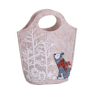 Darčeková taška s vianočným motívom 20x8 cm Bear – Casa Selección