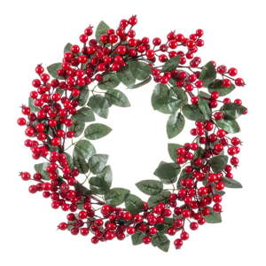Vianočný veniec ø 45 cm Holly Leaves – Casa Selección