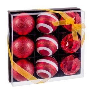 Vianočné gule v súprave 9 ks ø 6 cm – Casa Selección