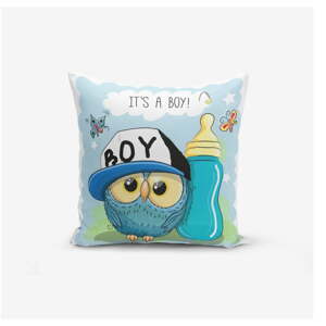 Detská obliečka na vankúš 43x43 cm Boy Owl – Mila Home