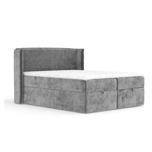 Sivá boxspring posteľ s úložným priestorom 180x200 cm Passion – Maison de Rêve