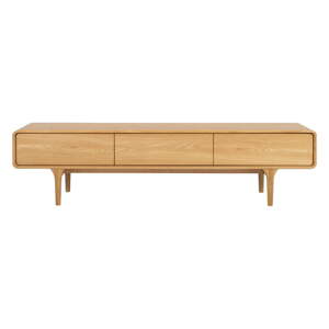TV stolík v dekore duba v prírodnej farbe 180x45 cm Nice – Tenzo