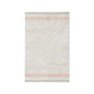 Ružový/krémovobiely prateľný/ručne tkaný bavlnený koberec 90x130 cm Gastro Rose – Lorena Canals