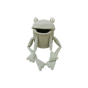 Svetlozelený látkový detský kôš na hračky ø 23x35 cm Fred the Frog – Lorena Canals