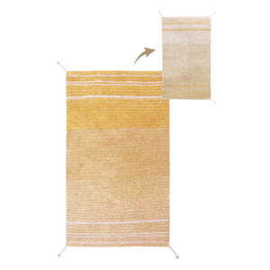 Okrovožltý bavlnený koberec 80x140 cm Twin Amber – Lorena Canals