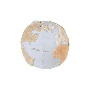Modrý/béžový detský puf World Map – Lorena Canals