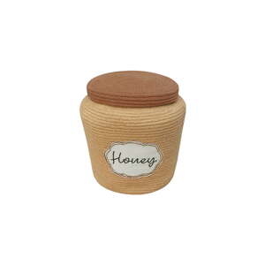 Svetlohnedý látkový detský kôš na hračky ø 28x27 cm Honey Pot – Lorena Canals