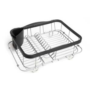 Čierny oceľový odkvapkávač 37x29 cm Sinkin – Umbra
