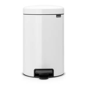 Biely pedálový oceľový odpadkový kôš 12 l NewIcon – Brabantia