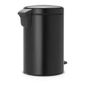Matne čierny pedálový oceľový odpadkový kôš 12 l NewIcon – Brabantia