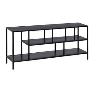 Čierny oceľový TV stolík 120x55 cm – Ixia