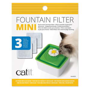 Filtre do vodnej fontány v súprave 3 ks pre mačku Catit Mini Flower – Plaček Pet Products