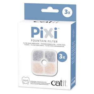 Filtre do vodnej fontány v súprave 3 ks pre mačku Catit Pixi – Plaček Pet Products