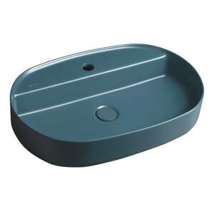 Keramické umývadlo v petrolejovej farbe 60x40 cm Infinity Oval – Sapho