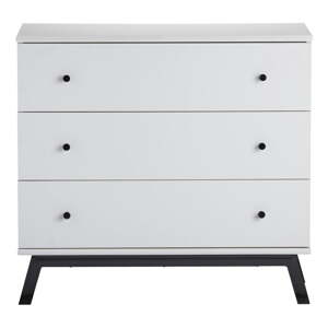 Biela detská komoda 91x84x45 cm Lark Urban – Støraa