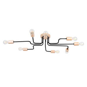 Čierne/v prírodnej farbe stropné svietidlo 60x100 cm Dazzle – Nice Lamps