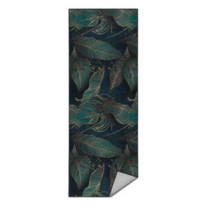 Prateľný behúň v petrolejovej farbe 80x200 cm Midnight Jungle – Mila Home