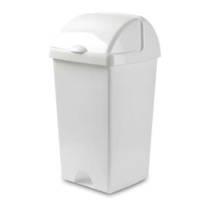 Biely plastový odpadkový kôš 50 l – Addis