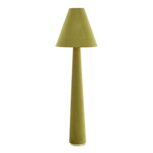 Zelená stojacia lampa s textilným tienidlom (výška  168 cm) Devia – Light & Living